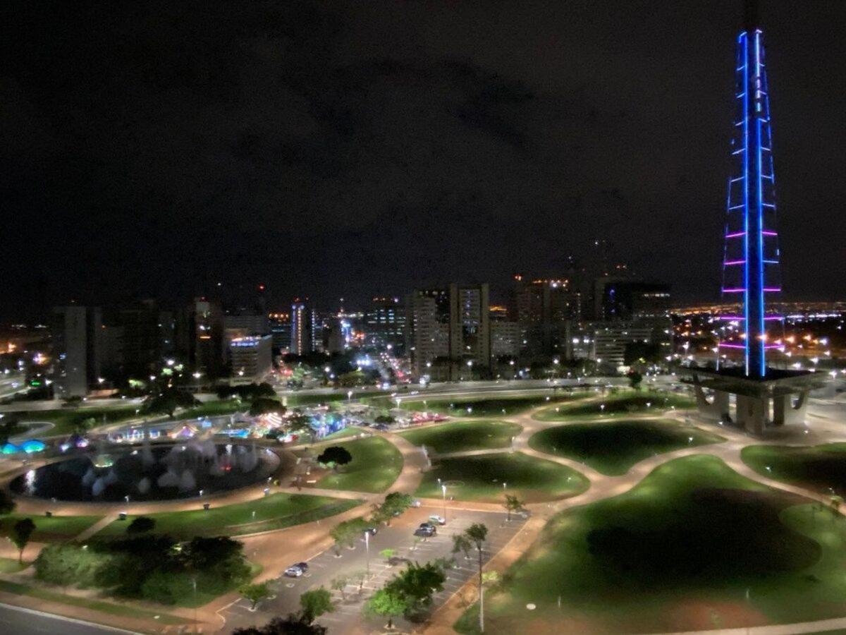 Flat Encantador No 11º Com Vista Pra Torre De Tv Brasília Zewnętrze zdjęcie
